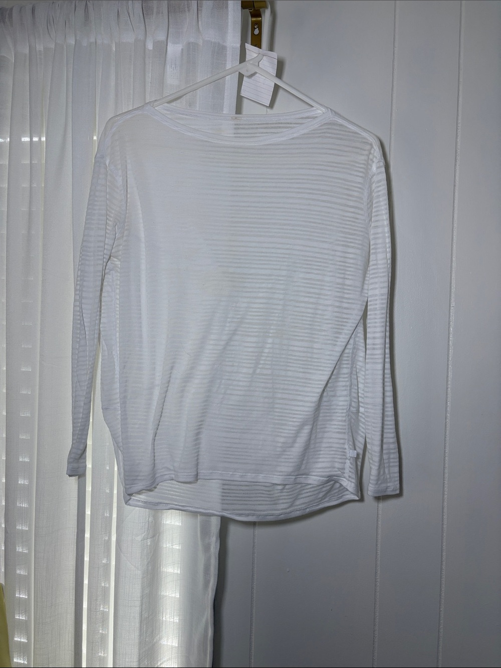 lululemon athletica White Long-Sleeve Ribbed Tee